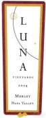 月亮酒莊梅洛干紅葡萄酒(Luna Vineyards Merlot, Napa Valley, USA)