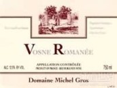 米歇尔格罗斯沃恩罗曼尼红葡萄酒(Domaine Michel Gros Vosne-Romanee, Cote de Nuits, France)
