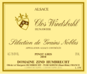 鴻布列什酒莊溫布勒?qǐng)@灰皮諾粒選貴腐甜白葡萄酒(Domaine Zind-Humbrecht Clos Windsbuhl Pinot Gris SGN, Alsace, France)