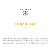 薩爾維酒莊美麗寶布拉斯經(jīng)典蒸餾酒(Weingut Salwey Mirabell Klassisches Mirabellenwasser, Baden, Germany)