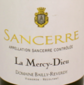 拜利雷維迪酒莊桑塞爾慈悲之神白葡萄酒(Domaine Bailly-Reverdy Sancerre La Mercy-Dieu, Sancerre, France)