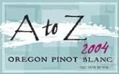 A-Z白皮諾干白葡萄酒(A to Z Pinot Blanc, Oregon, USA)