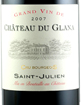 嘉娜灑莊干紅葡萄酒(Chateau du Gulass, Saint-Julien, France)