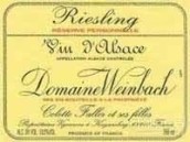 溫巴赫私人珍藏雷司令干白葡萄酒(Domaine Weinbach Riesling Reserve Personnelle, Alsace, France)