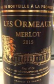 奥缪斯酒庄梅洛红葡萄酒(Les Ormeaux Merlot, Bordeaux, France)