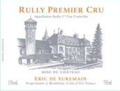 休梅因酒莊（呂利一級(jí)園）白葡萄酒(Domaine Eric de Suremain, Rully 1er Cru, France)