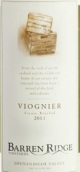 荒嶺維歐尼干白葡萄酒(Barren Ridge Viognier, Virginia, USA)