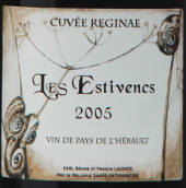 美景園艾斯緹萬園干紅葡萄酒(Domaine le Clos de Bellevue Les Estivencs, Lunel, France)