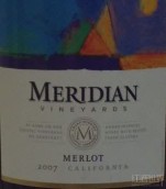 默里迪恩梅洛干紅葡萄酒(Meridian Vineyards Merlot, California, USA)