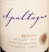 阿帕塔瓜珍藏梅洛干紅葡萄酒(Apaltagua Reserva Merlot, San Antonio Valley, Chile)