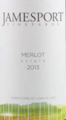 詹姆斯波特莊園梅洛干紅葡萄酒(Jamesport Vineyards Estate Merlot, North Fork of Long Island, USA)