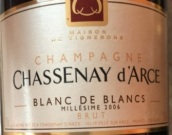 夏塞訥達賽特釀白中白干型香檳(Champagne Chassenay d'Arce Cuvee Blanc de Blancs Brut, Champagne, France)