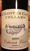 切斯特溝品麗珠干紅葡萄酒(Chester Gap Cellars Cabernet Franc, Virginia, USA)