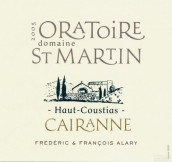圣馬丁莊園上古斯蒂亞斯紅葡萄酒(Domaine Oratoire St Martin Haut-Coustias, Cairanne, France)