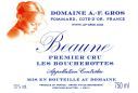 AF格羅酒莊布奇羅特園（伯恩一級(jí)園）紅葡萄酒(Domaine A.F. Gros Les Boucherottes, Beaune 1er Cru, France)