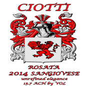 喬迪羅薩塔桑嬌維塞干型桃紅葡萄酒(Ciotti Cellars Sangiovese Rosata, Sierra Foothills, USA)