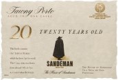 桑德曼20年茶色波特酒(Sandeman 20 Years Old Tawny Port, Douro, Portugal)