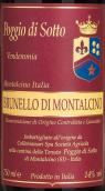 波吉?dú)W狄索托酒莊布魯奈羅紅葡萄酒(Poggio di Sotto Brunello di Montalcino DOCG, Tuscany, Italy)