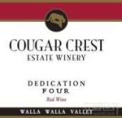 美洲獅奉獻四干紅葡萄酒(Cougar Crest Winery Dedication Four Red Wine, Walla Walla Valley, USA)