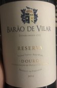 維拉爾男爵珍藏紅葡萄酒(Barao de Vilar Reserva, Douro, Portugal)