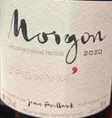 讓福亞酒莊人名摩根紅葡萄酒(Jean Foillard Eponym' Morgon, Beaujolais, France)