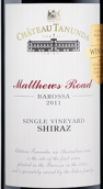 塔奴丹塔馬修斯路單一葡萄園西拉紅葡萄酒(Chateau Tanunda Matthews Road Single Vineyard Shiraz, Barossa Valley, Australia)