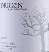 裴德佳家族酒莊歐瑞根梅洛干紅葡萄酒(Del Pedregal Family Origen Merlot, Central Valley, Chile)