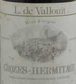 瓦鲁特酒庄克罗兹-埃米塔日红葡萄酒(L de Vallouit, Crozes Hermitage, France)