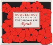 虞美人西拉干紅葡萄酒(Coquelicot Estate Syrah, Santa Ynez Valley, USA)