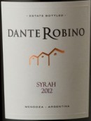 旦特西拉干紅葡萄酒(Bodega Dante Robino Syrah, Mendoza, Argentina)