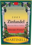 馬丁南尼朱塞佩&路易莎仙粉黛干紅葡萄酒(Martinelli Giuseppe & Luisa Zinfandel, Russian River Valley, USA)