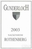 貢德洛納肯海默羅森堡雷司令干白葡萄酒(Gunderloch Nackenheimer Rothenberg Riesling, Rheinhessen, Germany)