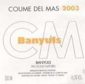 孔德瑪班努天然甜白葡萄酒(Coume del Mas Banyuls Blanc, Languedoc-Roussillon, France)