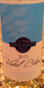 黑胡桃白威代爾甜白葡萄酒(Black Walnut Winery Vidal Blanc, Pennsylvania, USA)