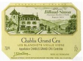 比約西蒙酒莊布蘭碩（夏布利特級園）老藤白葡萄酒(Domaine Billaud-Simon Les Blanchots Vieille Vigne, Chablis Grand Cru, France)