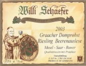 舍費(fèi)爾格拉齊多普斯特園雷司令逐粒精選甜白葡萄酒(Weingut Willi Schaefer Graacher Domprobst Riesling Beerenauslese, Mosel, Germany)