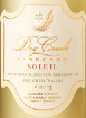 干溪谷酒莊索萊由甜白葡萄酒(Dry Creek Vineyard Soleil, Dry Creek Valley, USA)