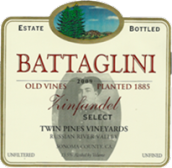 巴塔利尼莊主珍藏精選仙粉黛干紅葡萄酒(Battaglini Proprietor's Reserve Select Zinfandel, Russian River Valley, USA)