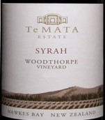 德玛酒庄伍德索普园西拉红葡萄酒(Te Mata Estate Woodthorpe Vineyard Syrah, Hawke's Bay, New Zealand)
