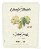 圣密夕冷溪園雷司令干白葡萄酒(Chateau Ste. Michelle Cold Creek Vineyard Riesling, Columbia Valley, USA)