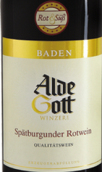 阿爾德·戈特黑皮諾甜紅葡萄酒(Alde Gott 'Rot und Suss' Spatburgunder Qba, Baden, Germany)