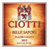 喬迪薩波里美人混釀干紅葡萄酒(Ciotti Cellars Belle Sapori, Sierra Foothills, USA)