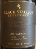 黑駿馬限量版黑皮諾紅葡萄酒(Black Stallion Winery Limited Release Pinot Noir, Los Carneros, USA)