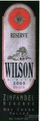 Wilson Winery Dry Creek Valley Reserve Zinfandel, Sonoma County, USA