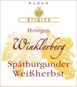 施蒂格勒依瑞恩溫克樂堡黑皮諾遲摘干桃紅葡萄酒(Weingut Stigler Ihringen Winklerberg Spatburgunder Weissherbst Spatlese, Baden, Germany)