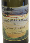 方丹酒莊瓊瑤漿干白葡萄酒(Chateau Fontaine Gewurztraminer, Michigan, USA)