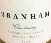 布蘭罕霞多麗干白葡萄酒(Branham Chardonnay, Russian River Valley, USA)