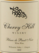 櫻丘酒莊黑皮諾干白葡萄酒(Cherry Hill Winery Blanc de Pinot Noir, Willamette Valley, USA)