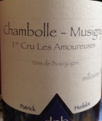 于德洛酒莊戀人（香波-慕西尼一級園）干紅葡萄酒(Domaine Patrick Hudelot Les Amoureuses, Chambolle-Musigny 1er Cru, France)