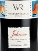 西部山脊珠麗瑪系列有機西拉干紅葡萄酒(Western Range Wines Julimar Organic Shiraz, Perth Hills, Australia)